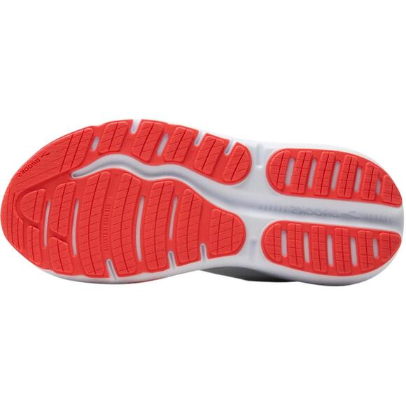 Brooks Ghost Max 2 Running Shoe White Hot coral Orange Women Size 8 - Picture 5 of 9